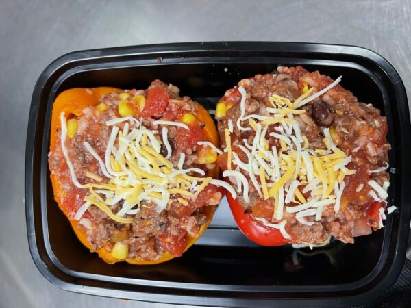 stuffed peppers in container, nutrition and diet rockford, Meal prep ideas