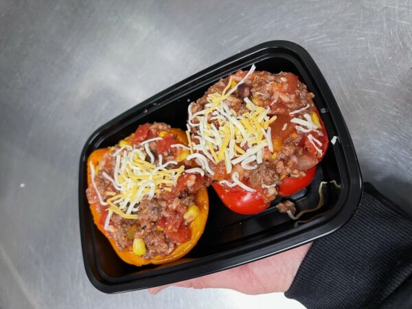 stuffed peppers in container, nutrition and diet rockford, Meal prep ideas